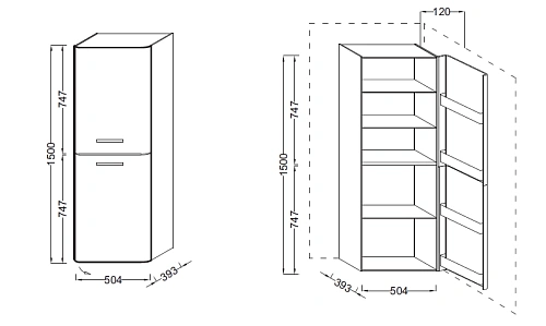 Шкаф-пенал Jacob Delafon Replay EB1074D-HU глянцевый белый Шкаф-пенал Jacob Delafon Replay EB1074D-HU глянцевый белый