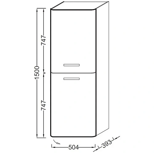 Шкаф-пенал Jacob Delafon Replay EB1074G-G1C белый лак Шкаф-пенал Jacob Delafon Replay EB1074G-G1C белый лак