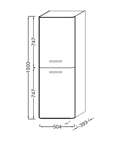 Шкаф-пенал Jacob Delafon Replay EB1074G-R3 малиовый лак Шкаф-пенал Jacob Delafon Replay EB1074G-R3 малиовый лак