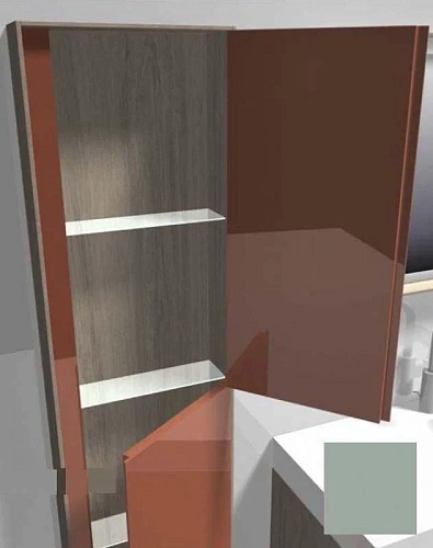 Шкаф-пенал Jacob Delafon Rythmik pure EB1774D-M47 матовый оливковы правый Шкаф-пенал Jacob Delafon Rythmik pure EB1774D-M47 матовый оливковы правый