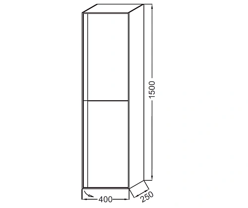 Шкаф-пенал Jacob Delafon Rythmik pure EB1774G-M43 аквамарин матовый левый Шкаф-пенал Jacob Delafon Rythmik pure EB1774G-M43 аквамарин матовый левый