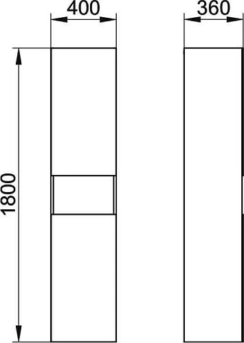 Шкаф-пенал Keuco Stageline 32831180002 Шкаф-пенал Keuco Stageline 32831180002