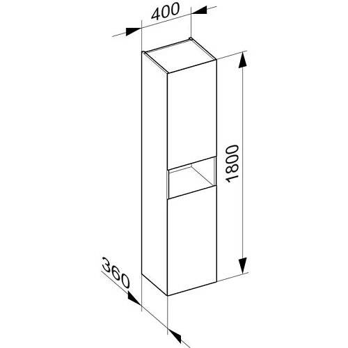 Шкаф-пенал Keuco Stageline 32831300102 Шкаф-пенал Keuco Stageline 32831300102