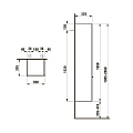 Шкаф-пенал Laufen Palace New 0202.1 (4.0202.2.075.548.1) 350x1650x335мм, дуб антрацитовый Шкаф-пенал Laufen Palace New 0202.1 (4.0202.2.075.548.1) 350x1650x335мм, дуб антрацитовый