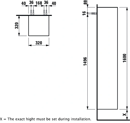Шкаф-пенал Laufen The New Classic правый, белая 4.0606.2.085.628.1 Шкаф-пенал Laufen The New Classic правый, белая 4.0606.2.085.628.1