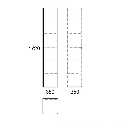 Шкаф-пенал OWL 1975 Malaren 180*40, белый OW03.09.05 Шкаф-пенал OWL 1975 Malaren 180*40, белый OW03.09.05