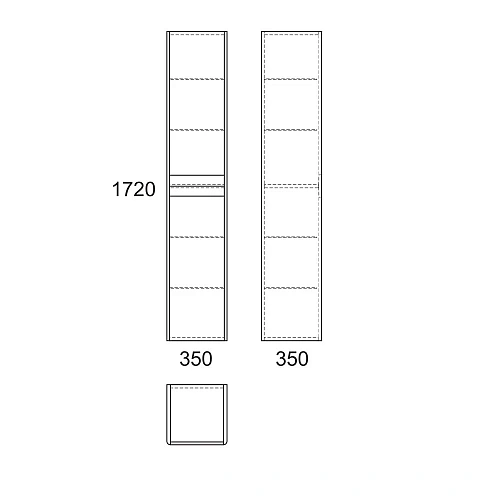 Шкаф-пенал OWL 1975 Malaren 180*40, белый OW03.09.05 Шкаф-пенал OWL 1975 Malaren 180*40, белый OW03.09.05