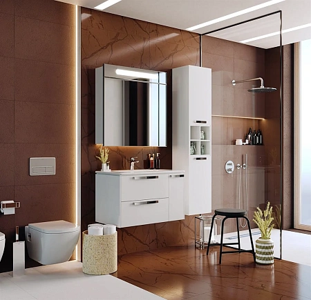 Шкаф-пенал Roca Lago белый глянец 857297806 Шкаф-пенал Roca Lago белый глянец 857297806