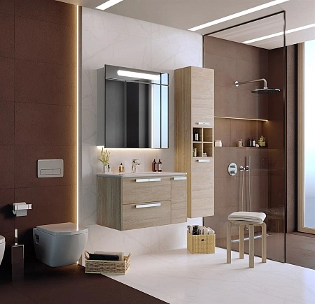 Шкаф-пенал Roca Lago светлый дуб 857297444 Шкаф-пенал Roca Lago светлый дуб 857297444