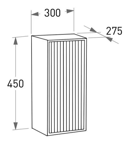 Шкаф-пенал Salini Armonia 300x450 27A.3.300.450.03, подвесной Шкаф-пенал Salini Armonia 300x450 27A.3.300.450.03, подвесной