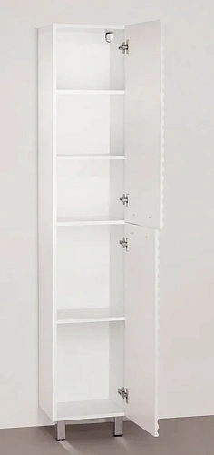 Шкаф-пенал Style Line Ассоль 36 напольная, Люкс техно платина ЛС-00000357 Шкаф-пенал Style Line Ассоль 36 напольная, Люкс техно платина ЛС-00000357