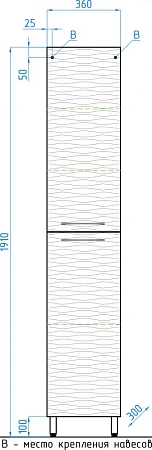 Шкаф-пенал Style Line Ассоль 36 напольная, Люкс техно платина ЛС-00000357 Шкаф-пенал Style Line Ассоль 36 напольная, Люкс техно платина ЛС-00000357