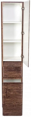 Шкаф-пенал Style Line Атлантика 35 с корзиной, Люкс старое дерево, PLUS ЛС-00000615 Шкаф-пенал Style Line Атлантика 35 с корзиной, Люкс старое дерево, PLUS ЛС-00000615