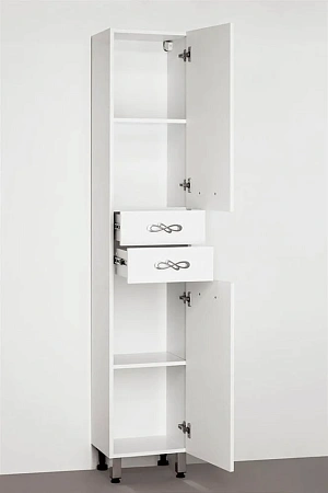 Шкаф-пенал Style Line Венеция 36 (2 ящика) белый ЛС-00000265 Шкаф-пенал Style Line Венеция 36 (2 ящика) белый ЛС-00000265