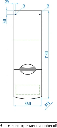 Шкаф-пенал Style Line Жасмин-2 36 подвесная Люкс белый ЛС-00000309 Шкаф-пенал Style Line Жасмин-2 36 подвесная Люкс белый ЛС-00000309