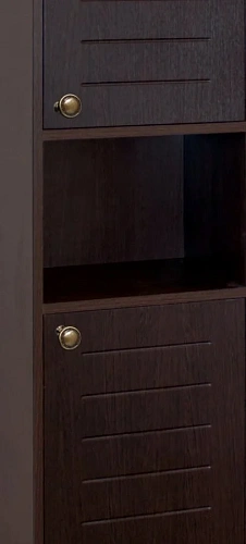 Шкаф-пенал Style Line Кантри 36 с нишей, венге ЛС-00000341 Шкаф-пенал Style Line Кантри 36 с нишей, венге ЛС-00000341