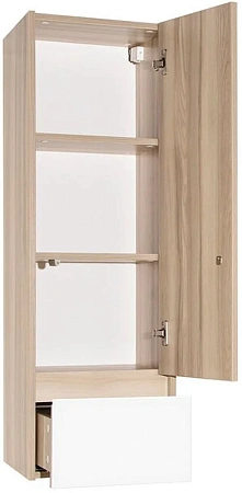 Шкаф-пенал Style Line Монако 360 (1 ящ.), Ориноко/бел лакобель, PLUS ЛС-00000673 Шкаф-пенал Style Line Монако 360 (1 ящ.), Ориноко/бел лакобель, PLUS ЛС-00000673