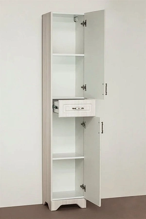 Шкаф-пенал Style Line Олеандр-2 рельеф пастель ЛС-00000290 Шкаф-пенал Style Line Олеандр-2 рельеф пастель ЛС-00000290