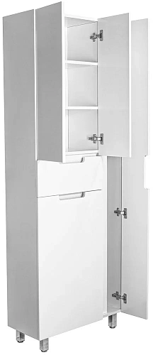 Шкаф-пенал Style Line Оптима 700 ЛС-000010058 с бельевой корзиной, 70 см, напольный, белый Шкаф-пенал Style Line Оптима 700 ЛС-000010058 с бельевой корзиной, 70 см, напольный, белый