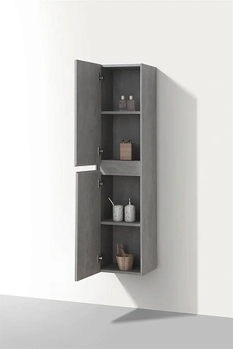 Шкаф-пенал Vincea Chiara/Luka VSC-1CL150CT 1500x350x300, Cement Шкаф-пенал Vincea Chiara/Luka VSC-1CL150CT 1500x350x300, Cement