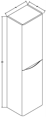 Шкаф-пенал Vincea Roberta VSC-1R150MS-R 1500x400x300, Stone, правый Шкаф-пенал Vincea Roberta VSC-1R150MS-R 1500x400x300, Stone, правый