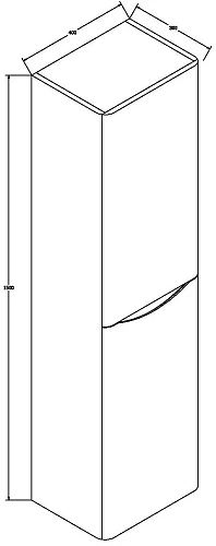 Шкаф-пенал Vincea Roberta VSC-1R150RW-R 1500x400x300, R.Wood, правый Шкаф-пенал Vincea Roberta VSC-1R150RW-R 1500x400x300, R.Wood, правый