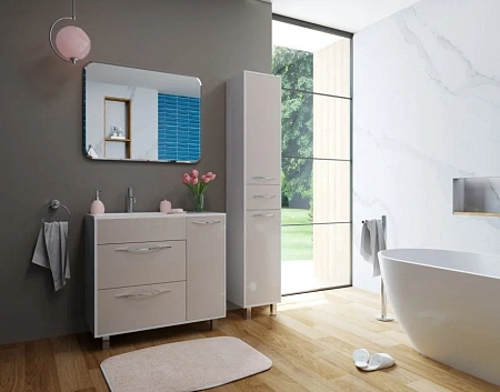 Шкаф-пенал Эстет Barcelona ФР-00003590 напольный, левый 1 ящик 350х350х2000 Шкаф-пенал Эстет Barcelona ФР-00003590 напольный, левый 1 ящик 350х350х2000