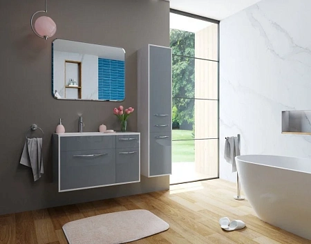 Шкаф-пенал Эстет Barcelona ФР-00003588 подвесной, левый 1 ящик 350х350х1747 Шкаф-пенал Эстет Barcelona ФР-00003588 подвесной, левый 1 ящик 350х350х1747