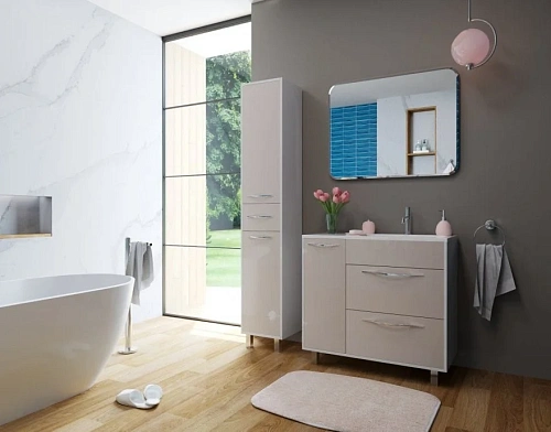 Шкаф-пенал Эстет Barcelona ФР-00003591 напольный, правый 1 ящик 350х350х2000 Шкаф-пенал Эстет Barcelona ФР-00003591 напольный, правый 1 ящик 350х350х2000