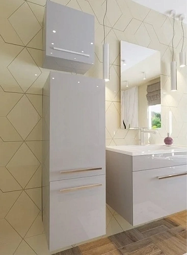 Шкаф-пенал Эстет Elin ФР-00003353 подвесной, левый 350х366х960 Шкаф-пенал Эстет Elin ФР-00003353 подвесной, левый 350х366х960