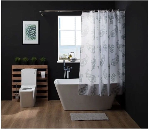 Штора для ванны Aquanet SC4106A 180см, огурцы Штора для ванны Aquanet SC4106A 180см, огурцы