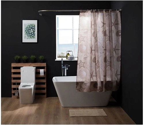 Штора для ванны Aquanet SC7004B 180см, морские звезды Штора для ванны Aquanet SC7004B 180см, морские звезды