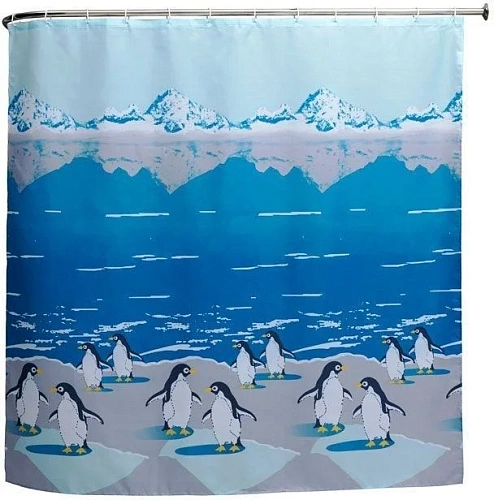 Штора для ванны Aquanet SC7032A 180см, Антарктика Штора для ванны Aquanet SC7032A 180см, Антарктика
