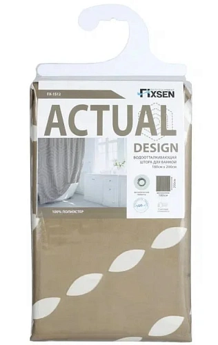 Штора для ванны Fixsen Actual, FX-1512 Штора для ванны Fixsen Actual, FX-1512