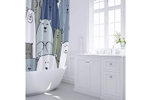 Штора для ванны FIXSEN BEAR (FX-2503) Штора для ванны FIXSEN BEAR (FX-2503)
