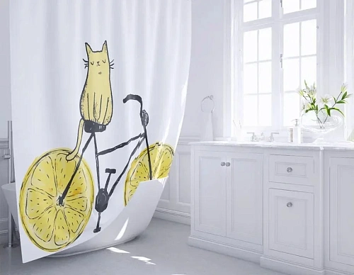 Штора для ванны Fixsen Cat, FX-2515 Штора для ванны Fixsen Cat, FX-2515