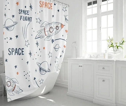 Штора для ванны Fixsen Space, FX-2508 Штора для ванны Fixsen Space, FX-2508