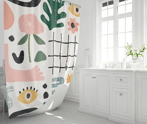 Штора для ванны Fixsen Summer, FX-2506 Штора для ванны Fixsen Summer, FX-2506