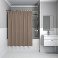 Штора для ванны IDDIS (BL03P24i11) 200x240 см, полиэстер коричневый Штора для ванны IDDIS (BL03P24i11) 200x240 см, полиэстер коричневый