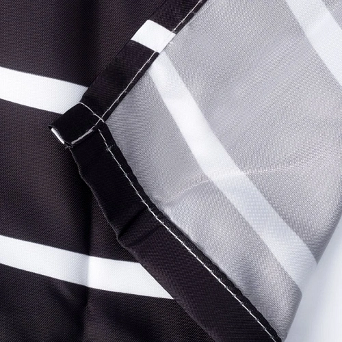 Штора для ванны WasserKRAFT Donau SC-24101 черный/белый Штора для ванны WasserKRAFT Donau SC-24101 черный/белый