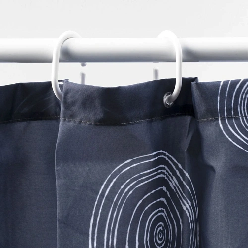 Штора для ванны WasserKRAFT Eidar SC-33301 серый Штора для ванны WasserKRAFT Eidar SC-33301 серый