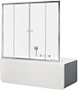 Шторка на ванну Aquanet Alfa 5 NAA6142 150, прозрачное стекло