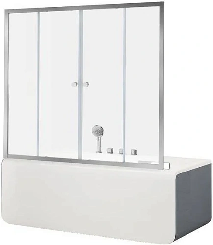 Шторка на ванну Aquanet Alfa 5 NAA6142 150, прозрачное стекло Шторка на ванну Aquanet Alfa 5 NAA6142 150, прозрачное стекло