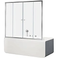 Шторка на ванну Aquanet Alfa 5 NAA6142 150, прозрачное стекло 00196042 Шторка на ванну Aquanet Alfa 5 NAA6142 150, прозрачное стекло 00196042