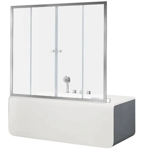 Шторка на ванну Aquanet Alfa 5 NAA6142 160, прозрачное стекло 00196044 Шторка на ванну Aquanet Alfa 5 NAA6142 160, прозрачное стекло 00196044