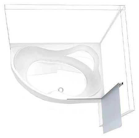 Шторка на ванну Aquanet AQ6 R, стекло матовое 00182940 Шторка на ванну Aquanet AQ6 R, стекло матовое 00182940