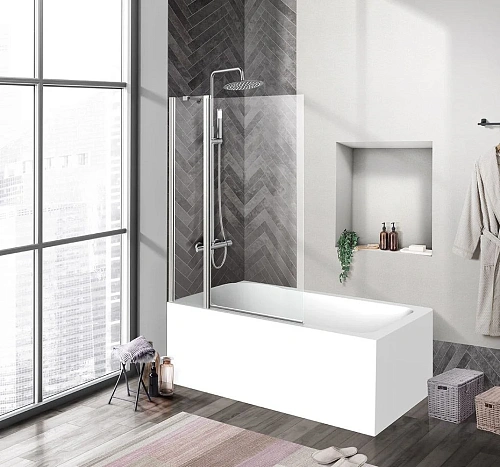 Шторка на ванну BelBagno UNO-V-11-100/150-C-Cr Шторка на ванну BelBagno UNO-V-11-100/150-C-Cr