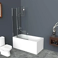 Шторка на ванну BelBagno UNO-V-11-80/150-C-Cr Шторка на ванну BelBagno UNO-V-11-80/150-C-Cr