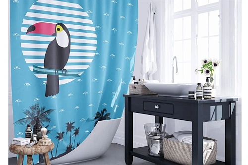 Шторка на ванну Fixsen Tucan FX-2502, без колец Шторка на ванну Fixsen Tucan FX-2502, без колец