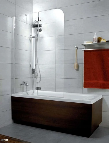 Шторка на ванну Radaway Torrenta 201203-101NL 121 см прозрачное стекло L Шторка на ванну Radaway Torrenta 201203-101NL 121 см прозрачное стекло L